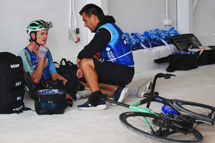 Abgekämpft: Gall nach der letzten Bergetappe der Vuelta