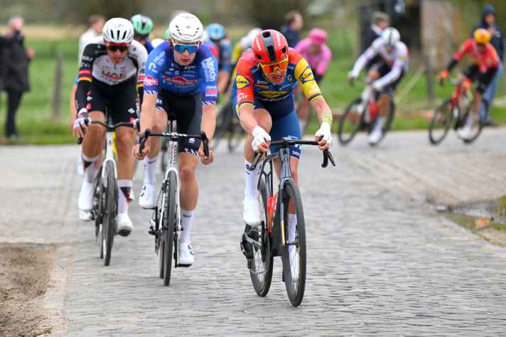 Mads Pedersen (Lidl-Trek) a manqué le passage dans les bons groupes. | Getty Images/ Tim de Waele