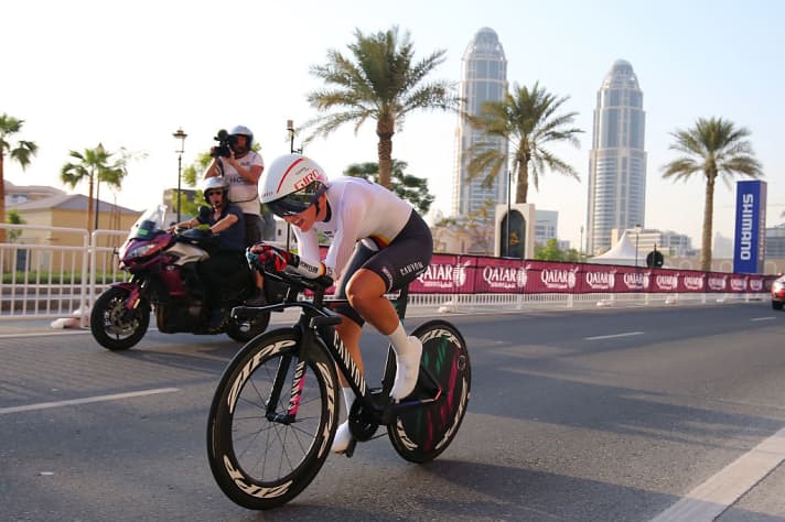 Lisa Brennauer en 2016 au Qatar