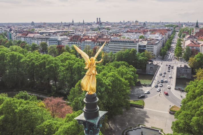 Vue sur l'Ange de la Paix