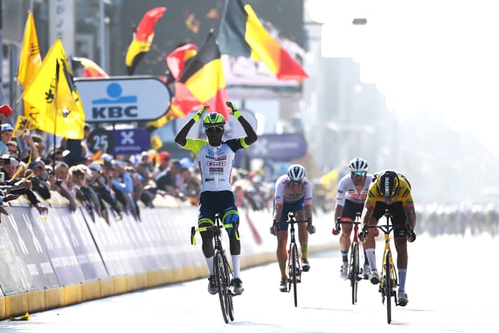 En 2022, Biniam Girmay a dupé l'élite mondiale en remportant la classique Gand-Wevelgem