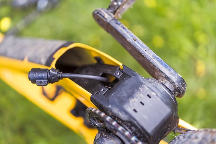 Where Trek has a hole for the battery, most Fazua designs have the motor. Advantage TQ! 