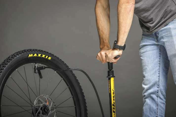 Have you checked all the components on the wheels? Then you can inflate the tyres to the right pressure. A floor pump with a large pressure gauge will help.