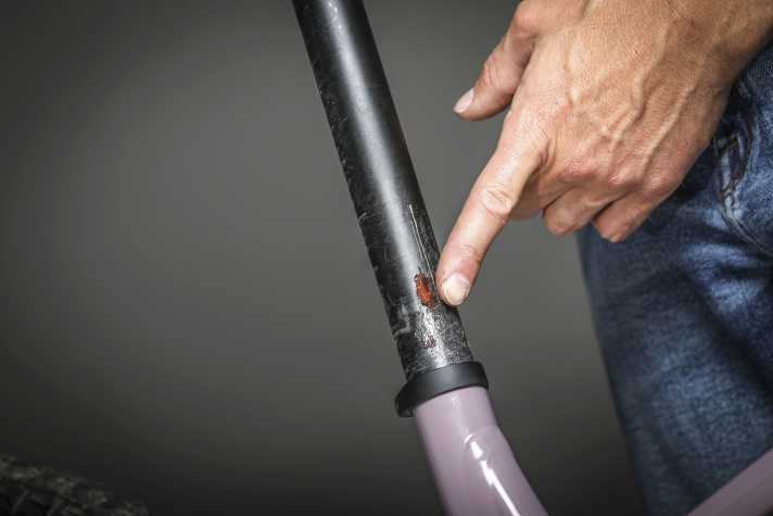 Carbon paste not only reduces the torque required to attach the post, it can also eliminate creaking noises.