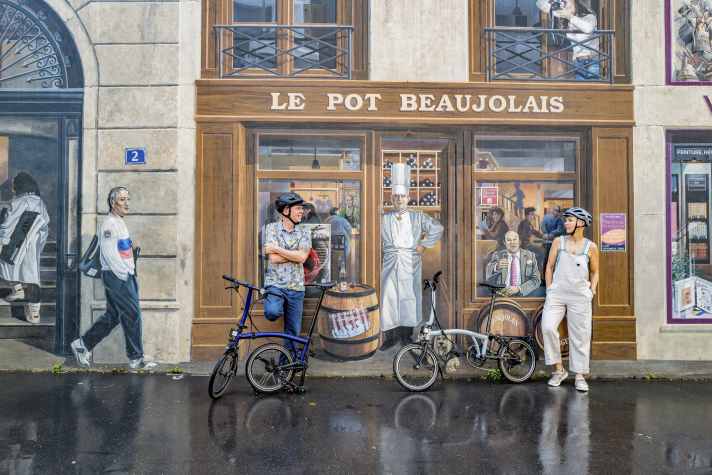 Lyon is famous for the murals on its facades.