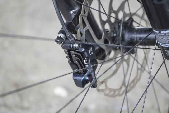 Probably a well-known problem at Shimano: Shortly before the end of the endurance test, the ceramic piston on the front brake broke.