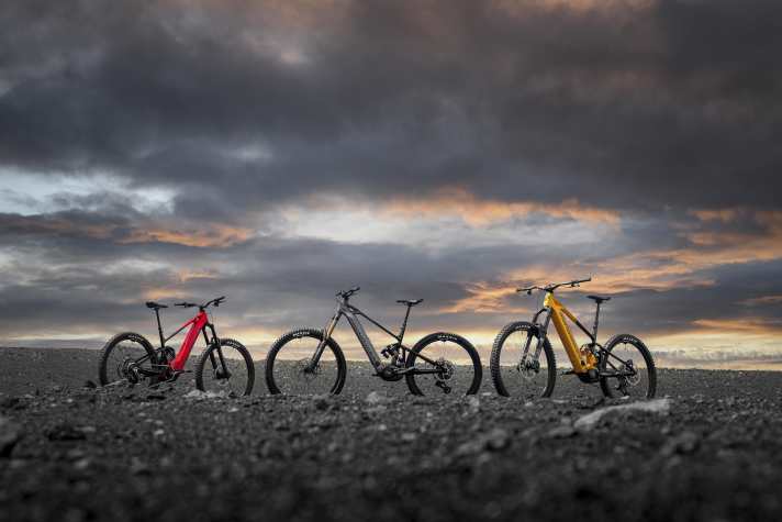 Drei Modelle, drei Austattungs-Varianten des Mondraker Level.