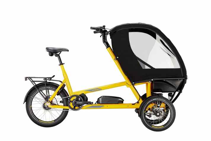 Cargo trike with tilting technology: Chike E-Kids