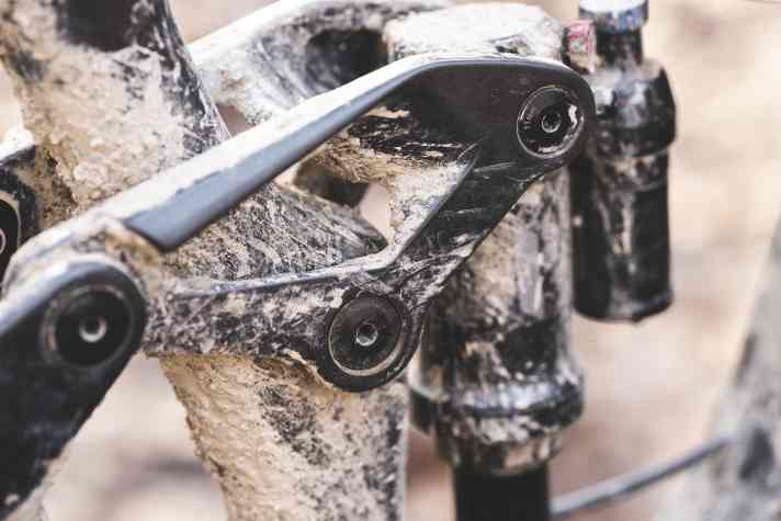 Dried-on dirt: Washing-up liquid can help here.