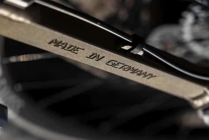Typical Nicolai: The frame is Made in Germany.