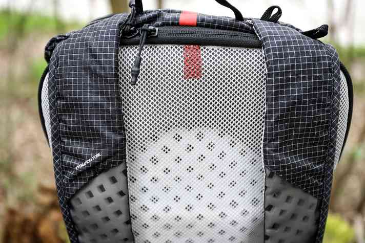 Unusual: The Cyclite is opened from the back. Be careful when packing: the back panel is not very stable.