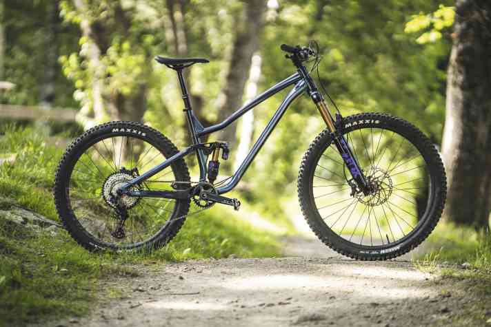 The key data of the Dartmoor Rocbird: 16.0 kg / 160/160 mm / 29/27.5" / 4199 Euro / aluminium