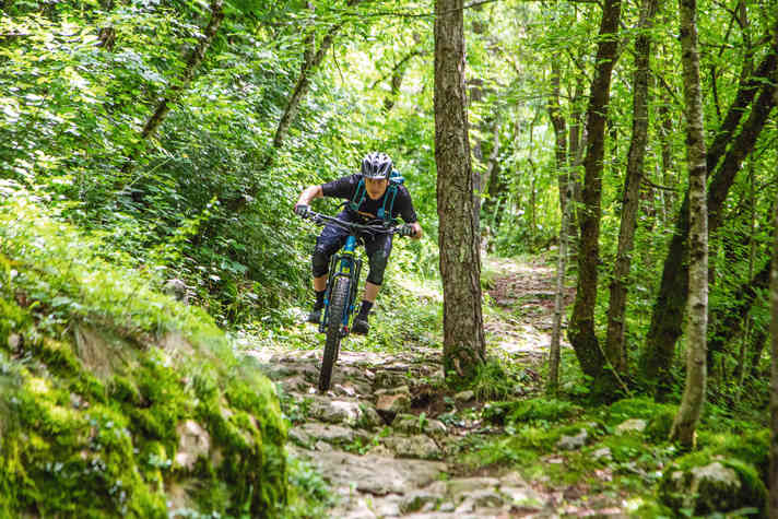 Some of the old military paths have now "decayed" into fun trails.