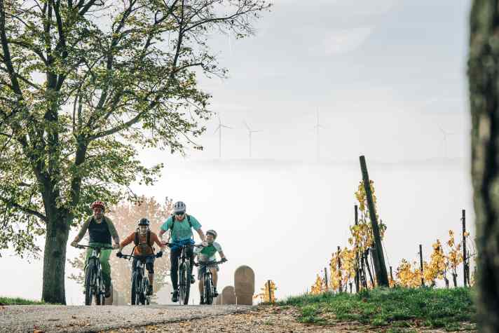 Wenn sich ein paar Trail-Fans mit den richtigen Berufen zusammentun, kann etwas richtig Großes entstehen: das Odenwald-Syndikat beim entspannten Uphill.