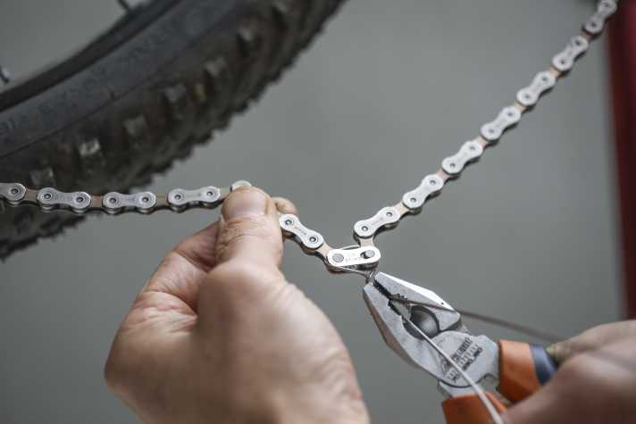 And twirl in with the pliers