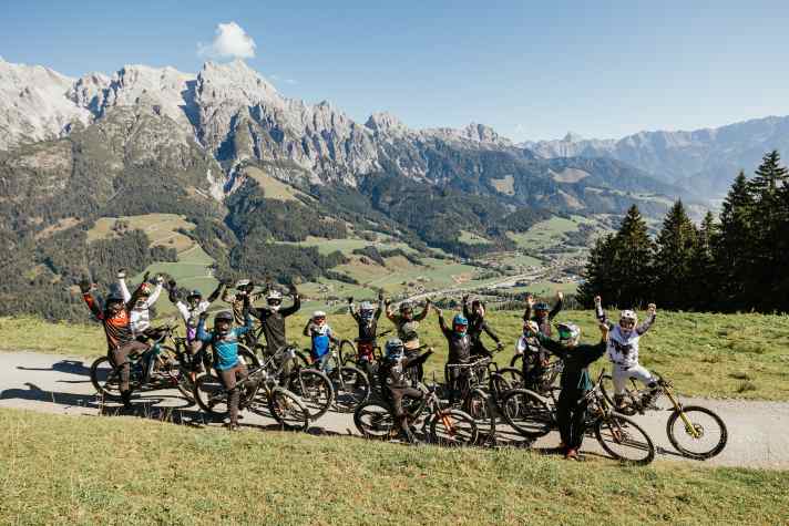 Biken statt auf dem Expo-Gelände Bummeln: Hier in Saalfelden Leogang klappt das wohl mit am besten.