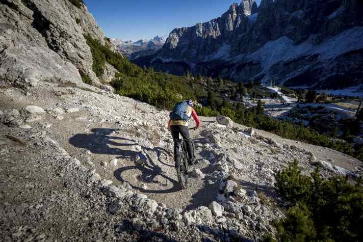Release the brake gently, this gives you style points.
