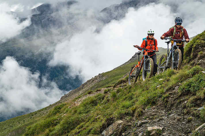There is plenty of time for a few beads of sweat on the way up to the third hut.