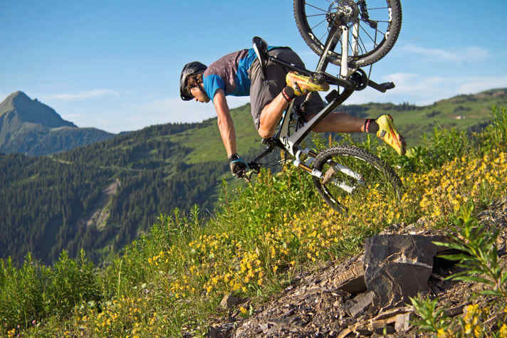 The biker's greatest enemy: OTB - Over the Bar.