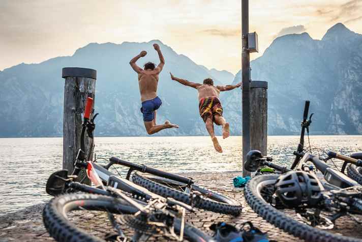 Into the water: it gets sporty below 10 degrees. But remember the ice mile