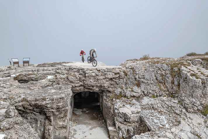Das Forte Monte Verena war gerade mal 20 Tage in Betrieb, dann schlugen hier die Granaten der österreichischen Gegner mit 1200 km/h ein.