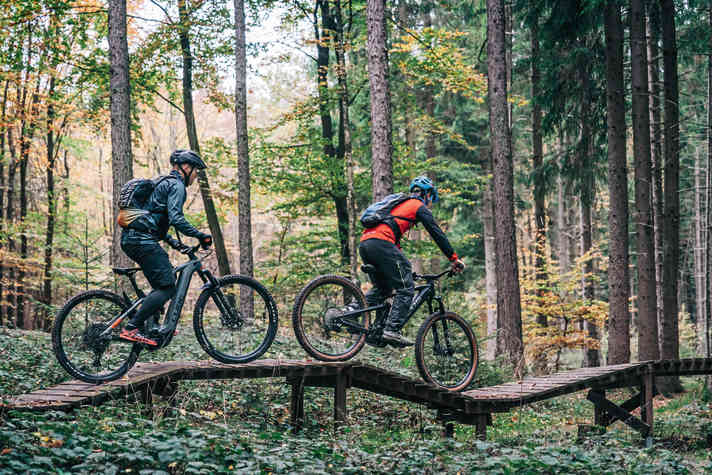 The fewer metres of depth, the more creative the lines, you get the feeling in the Odenwald.