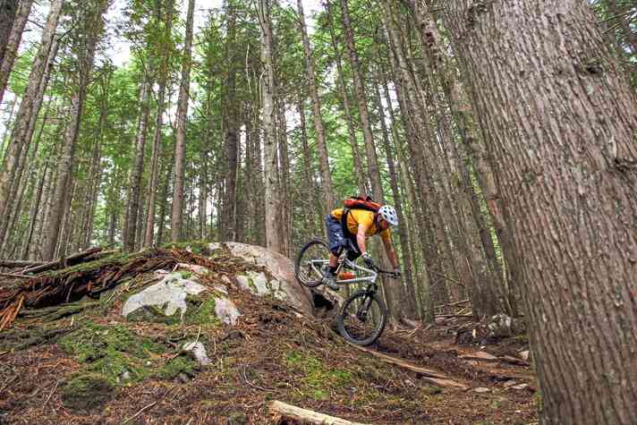 Built-in rock rollers keep the endorphins flowing on the "Rupert" in Squamish.