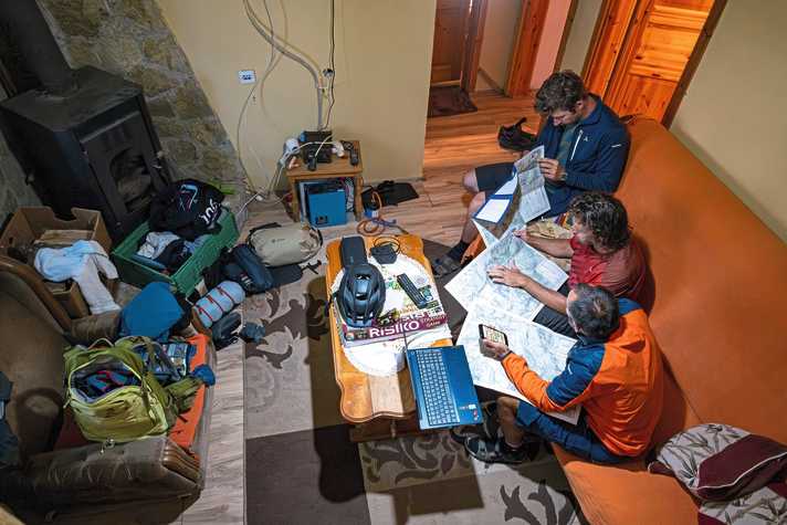 There is no such thing as "one" route. That's why we re-plan every evening for the next day.