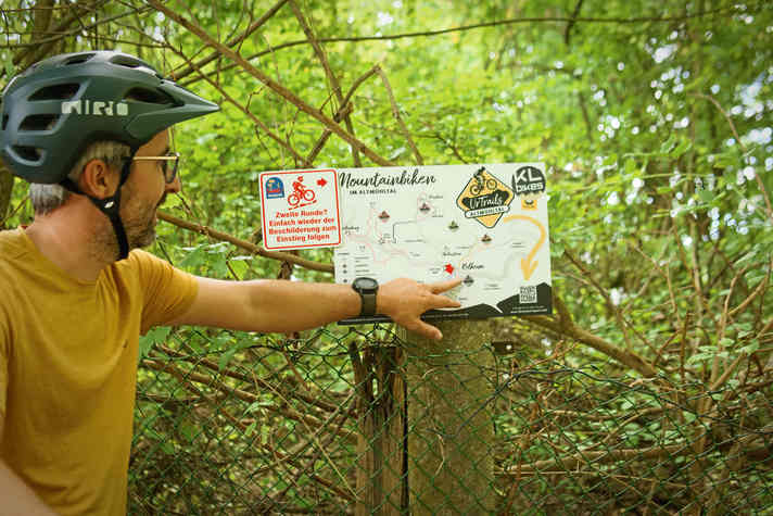 As Head of Tourism, who has been a strong advocate of the trails, Florian Best is to ride the trails himself for the first time today.