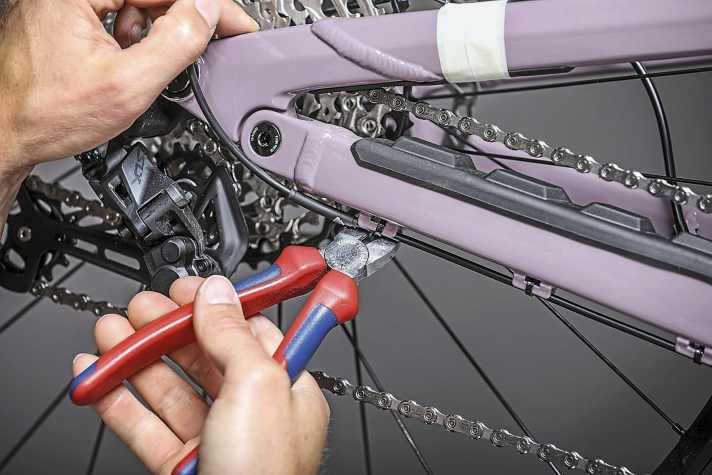 If present, loosen cable ties or other fastenings on the outer casing.