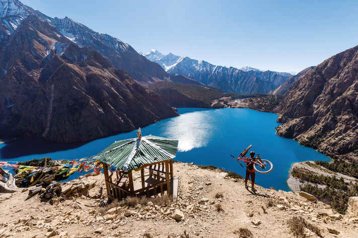 It's worth the hump. Kilian Bron at his place of longing.