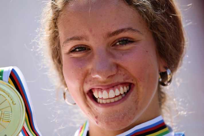 We'll probably see her in the Elite soon: Rosa Zierl.
