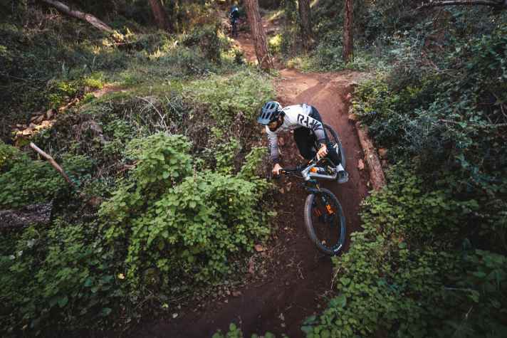 There are also green corners on Malaga's coast. The trails there are nice and loamy, but steep.