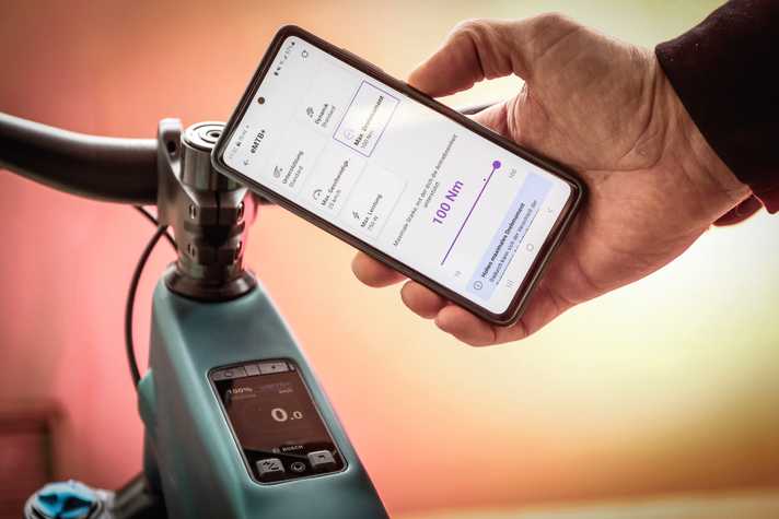 Die Unterstützungsstufen können über die App nach persönlichem Gusto feineingestellt werden.