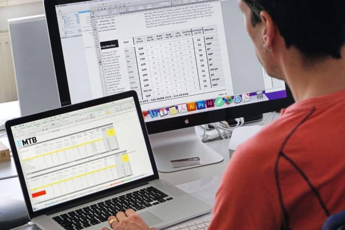 Study, analyse, evaluate: The overall assessment of every EMTB test bike is made up of countless individual criteria.