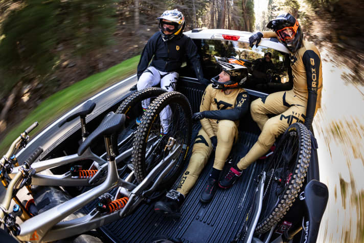 Everyday life of a pro: shuttle laps until set-up and speed are right.