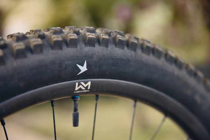 “Und selbst wenn mal was bis zu meinen Newmen-Beskar-30-DH-Felgen durchkommen sollte – kein Drama! Die sind nämlich quasi unkaputtbar.”, sagt Korbi. Checkt das Video.