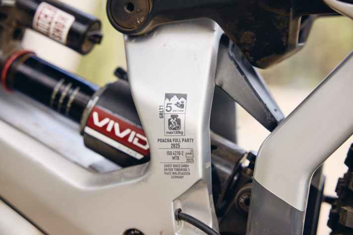 Der Dämpfer arbeitet tief im Rahmen und besitzt eine effektive Plattform-Funktion.