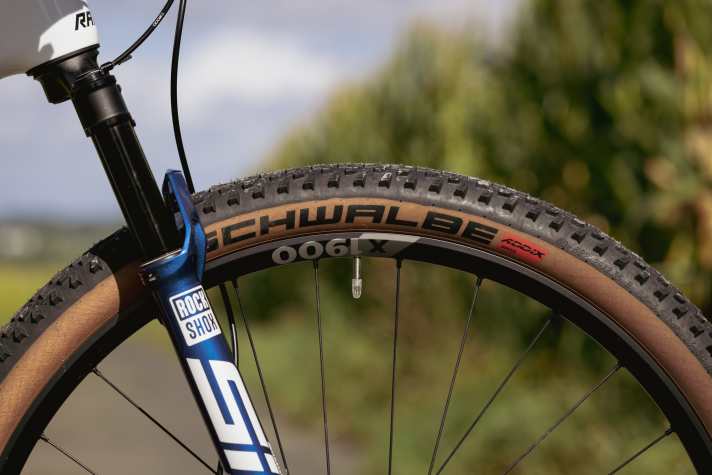 Schwalbe's Racing Ray and Racing Ralph race tyres provide plenty of propulsion on all models.