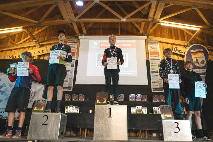 Benjamin Huber in a lucky 2nd place