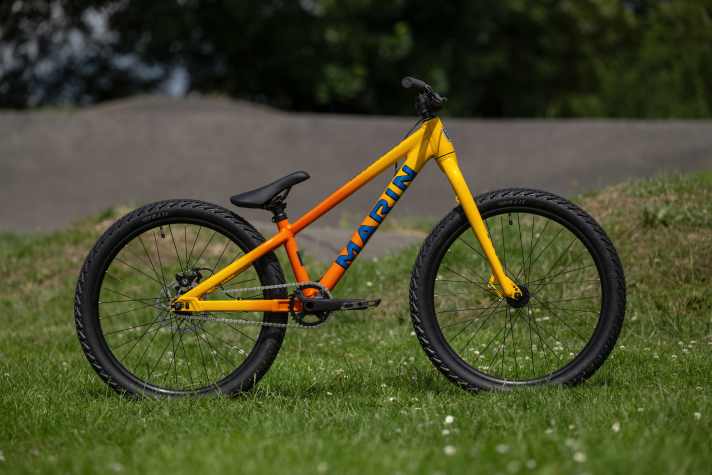 The design of the Marin Acatraz 24 children’s dirt bike appeals to adult cyclists too.
