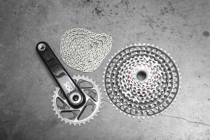 Die Bauteile der Sram Eagle XX SL drücken das Gewicht der mechanischen Schaltgruppe, treiben aber auch den Preis in die Höhe.