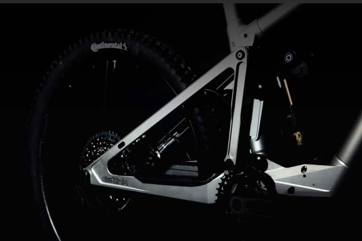 Not really clearly visible in the picture, but Atherton Bikes relies on the 1000 watt DJI Avinox for the drive.