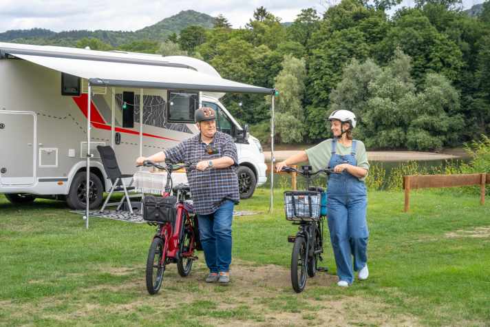 The "minis" are particularly popular with motorhome travellers because they can be stowed compactly in the motorhome and are protected against theft and the weather. | www.isy.de / pd-f