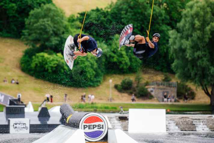 Zweikampf auf dem Olympiasee.