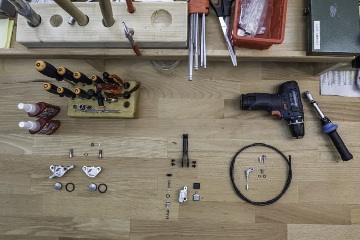 Puzzle game for advanced users: Brakes are extremely small components and are largely assembled by hand.