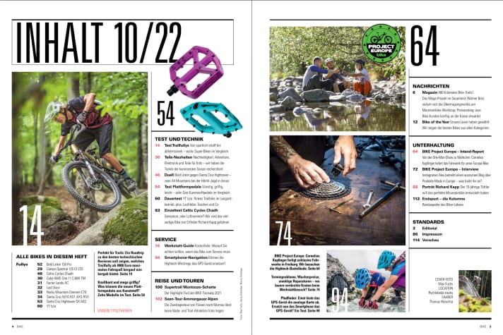Contents BIKE 10/2022