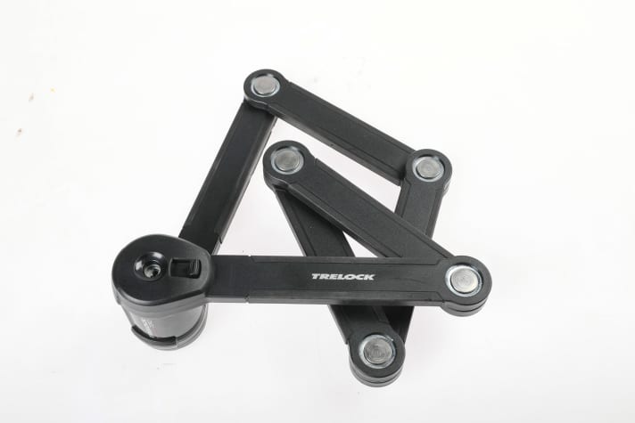 The Trelock bike lock is identical in construction to the Kryptonite and just as secure.