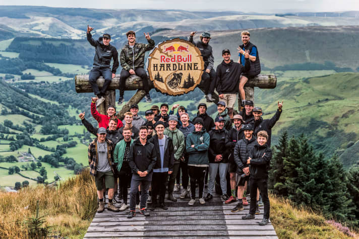 Exclusive club: the Hardline riders. "The extreme experience welds us together," says Mr Hardline Bernard Kerr. 