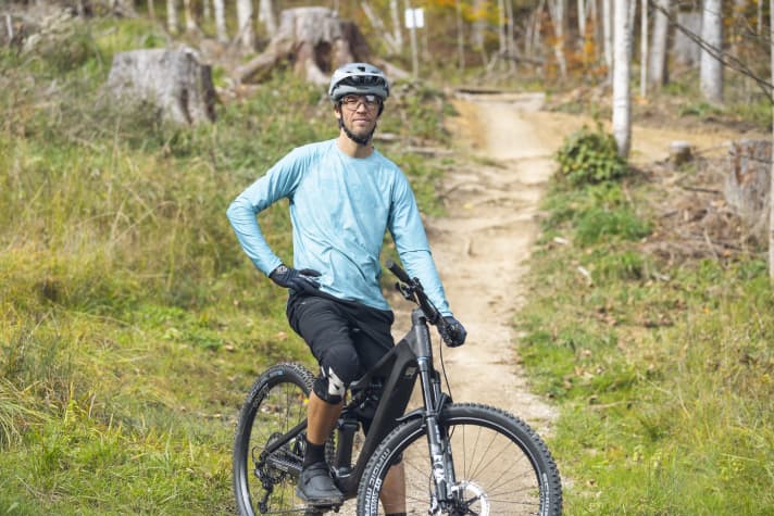 EMTB-Redakteur Florentin Vesenbeckh auf dem Jam² SL 9.9